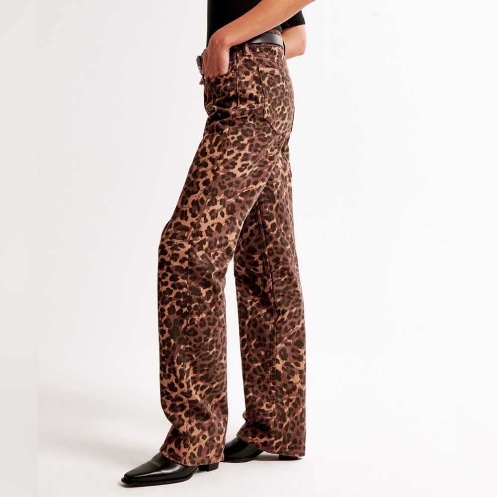 Abercrombie Leopard Print Jeans